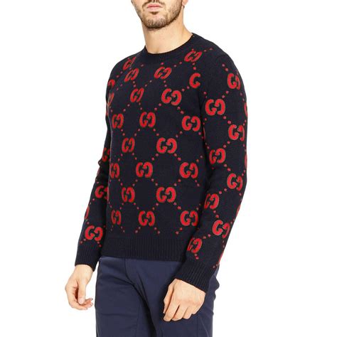 gucci sweater jacket men's|gucci jumper men's.